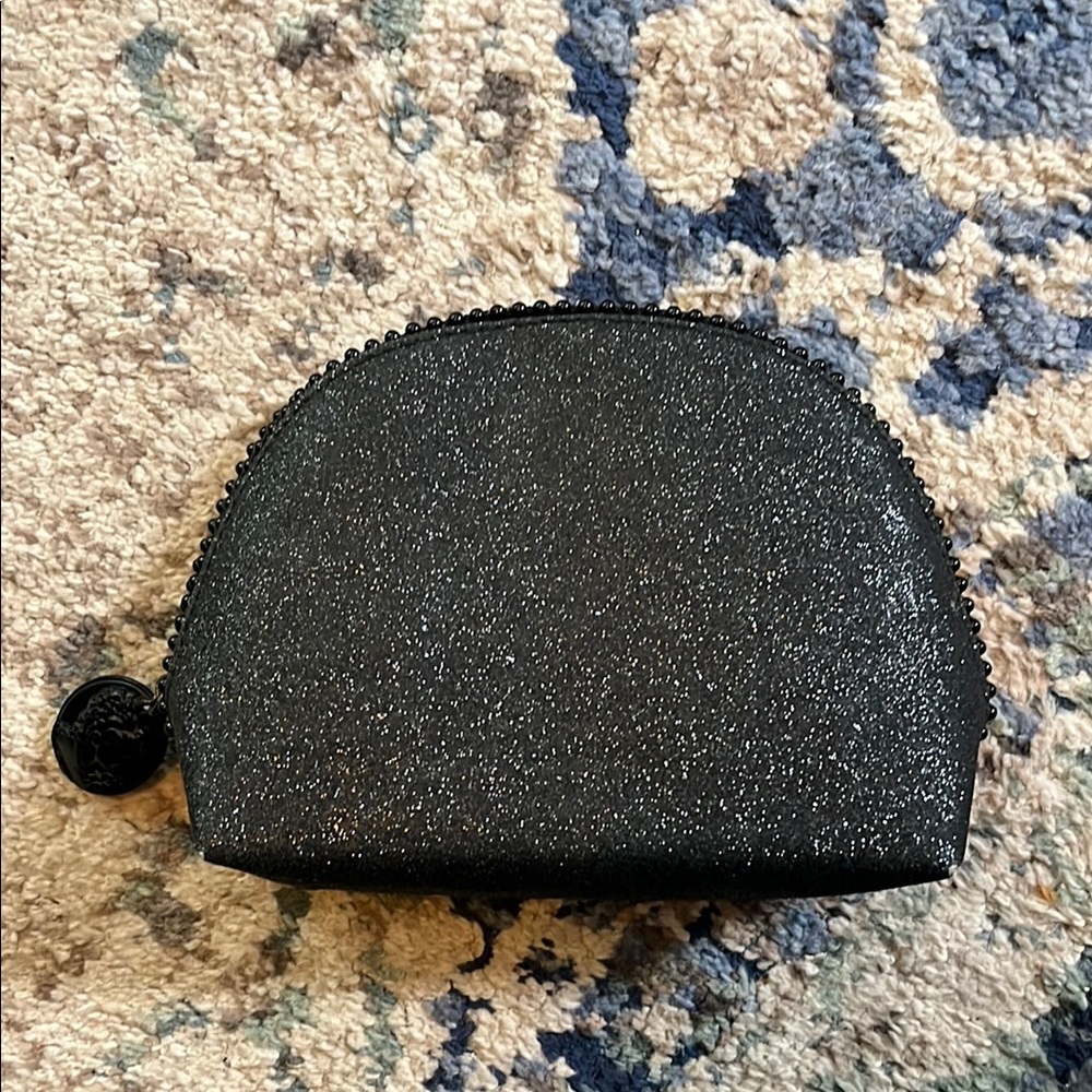 Mac Cosmetics Black Glitter Make Up Bag